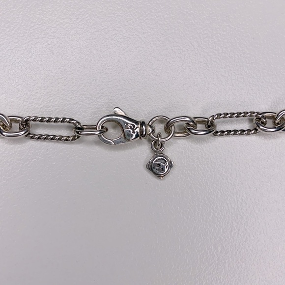 David Yurman Pearl Sterling Necklace Chain - Picture 5 of 16